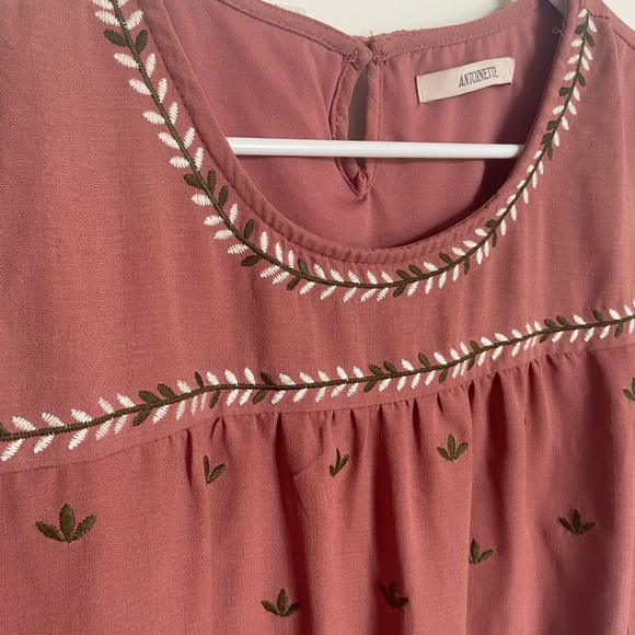 Popper and scoot embroidered summer dress M - Picture 2 of 2